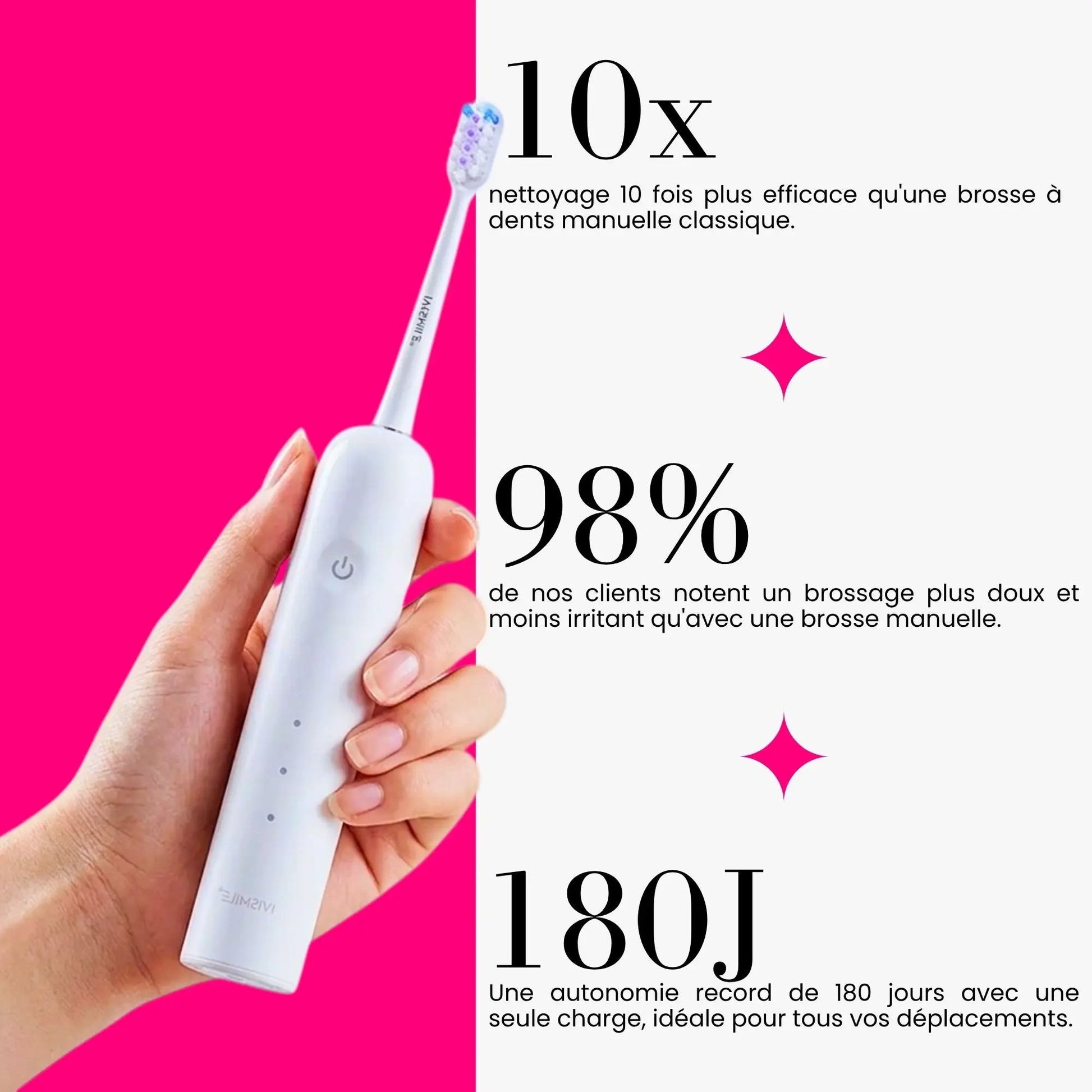 Brosse à Dents Électrique Sonique IVI Smile